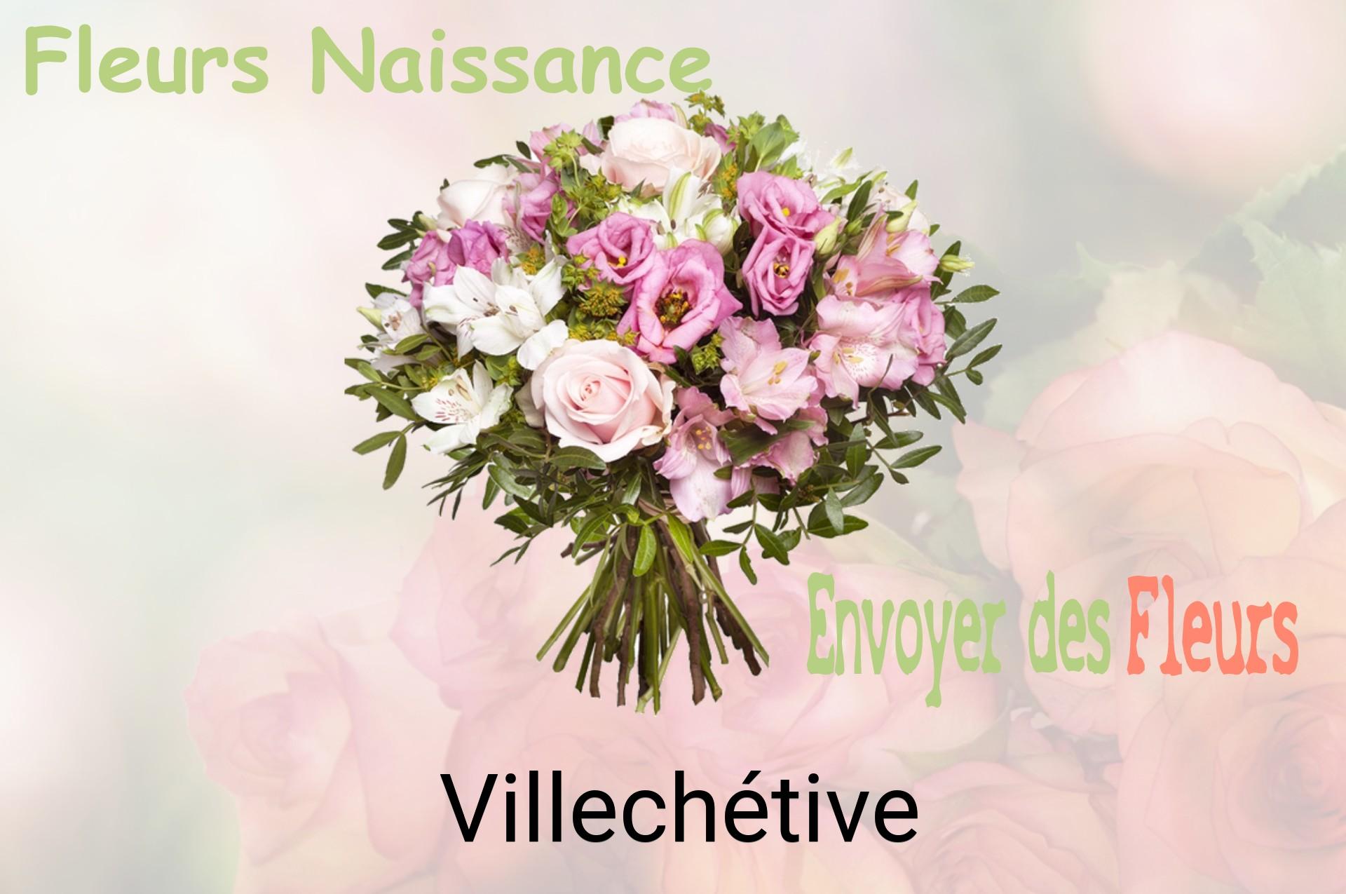 Bouquet de fleurs de naissance livré à Villechétive