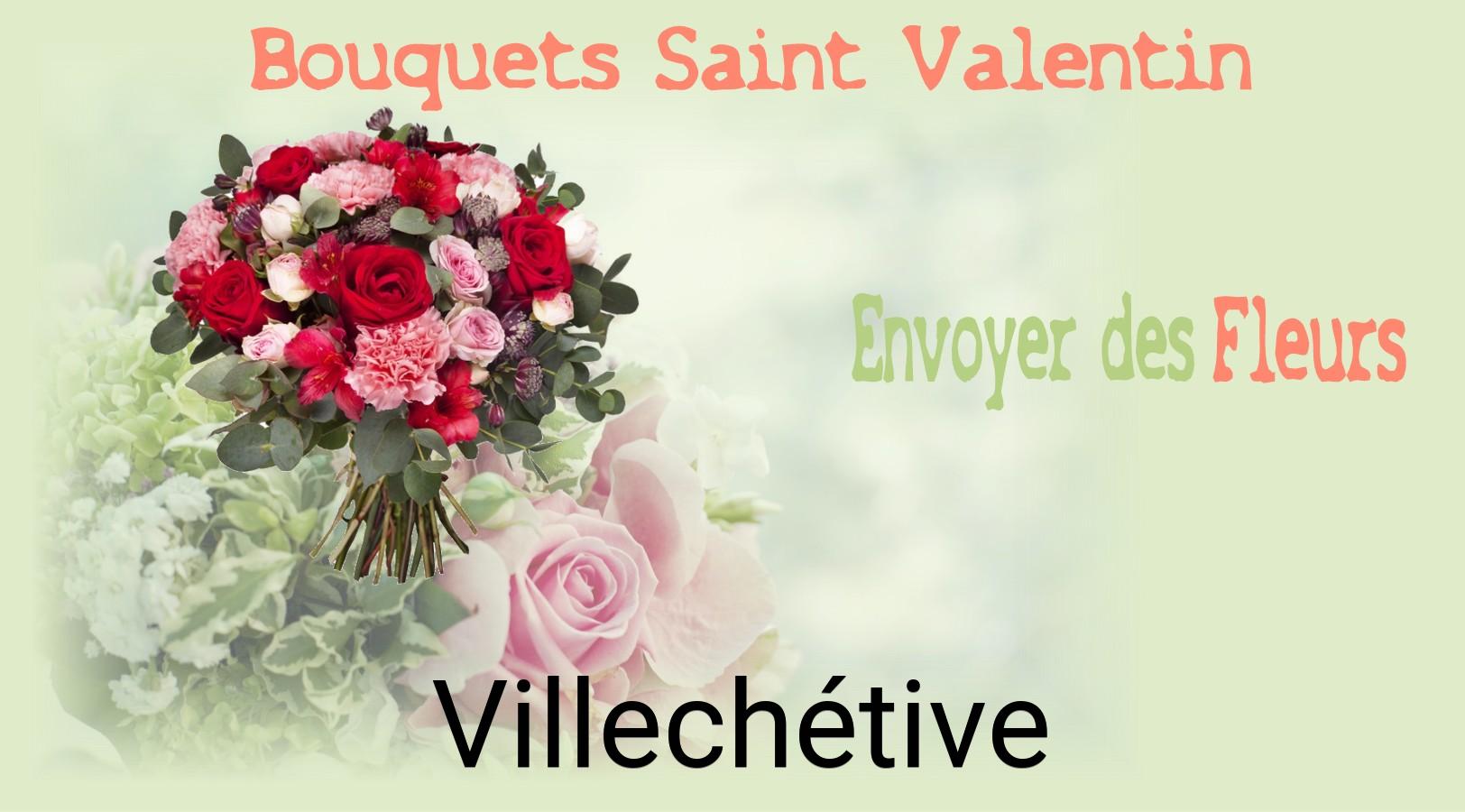 Roses de Saint-Valentin livrées à Villechétive